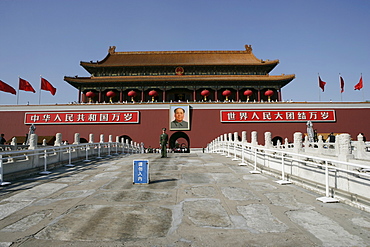 The Heavenly Gate to The Forbidden City, Tiananmen Square, Beijing, China, Asia