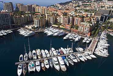 Port of Fontvieille, Monaco, Cote d'Azur, Mediterranean, Europe