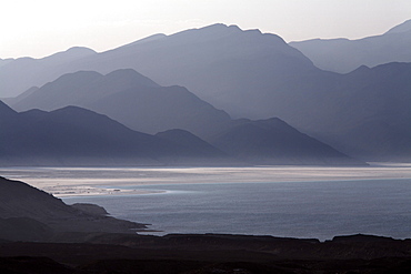 Lac Assal, the lowest point on the African continent and the most saline body of water on earth, Djibouti, Africa