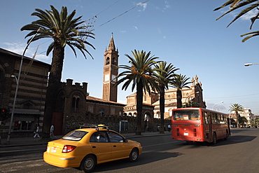 The main street of Harnet Avenue, Asmara, Eritrea, Africa