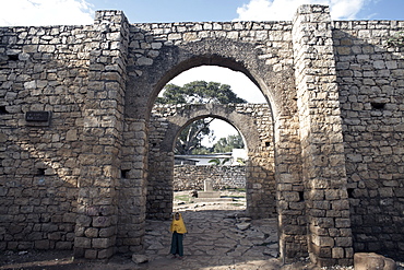 The Buda gate, one of six gates leading into the ancient walled city of Harar, Ethiopia, Africa