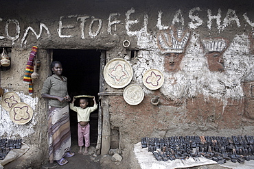 The village of Wolleka, home of the Falashas or Ethiopian Jews, near Gondar, Ethiopia, Africa