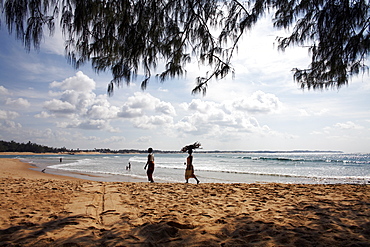 The beach at Tofo on the Indian Ocean, Mozambique, Africa