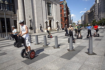 People ride Segway Personal Transporters in Washington D.C, United States of America, North America