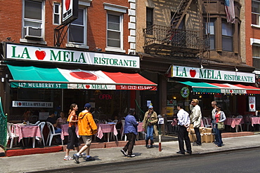 Restaurant in Little Italy in Lower Manhattan, New York City, New York, United States of America, North America