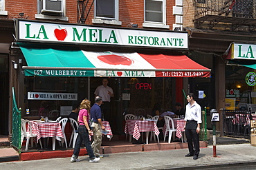 Restaurant in Little Italy in Lower Manhattan, New York City, New York, United States of America, North America