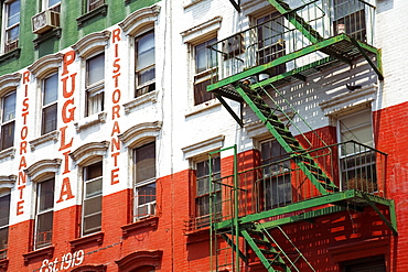 Restaurant in Little Italy in Lower Manhattan, New York City, New York, United States of America, North America