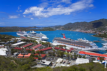 Havensight Cruise Ship Terminal, City of Charlotte Amalie, St. Thomas Island, U.S. Virgin Islands, West Indies, Caribbean, Central America