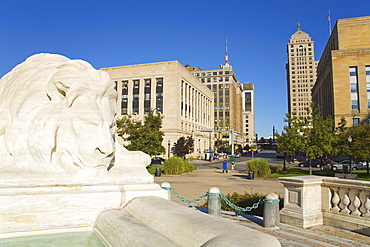 McKinley Monument in Niagara Square, Buffalo City, New York State, United States of America, North America