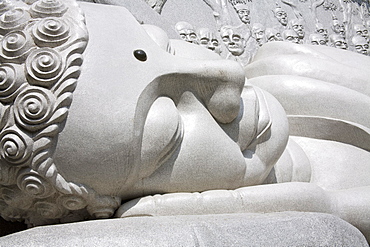 Reclining Buddha at Long Son Pagoda, Nha Trang City, Vietnam, Indochina, Southeast Asia, Asia