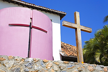 Santa Cruz Chapel, Bahias de Huatulco, Oaxaca State, Pacific Coast, Mexico, North America