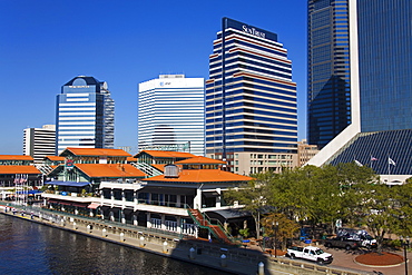 Riverfront and The Jacksonville Landing, Jacksonville, Florida, United States of America, North America