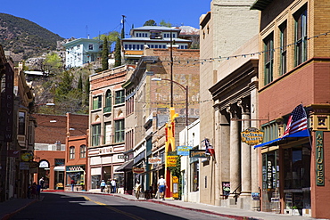 Stores on Main Street, Bisbee Historic District, Cochise County, Arizona, United States of America, North America