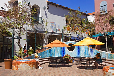 Paseo Nuevo Shopping Mall, Santa Barbara, California, United States of America, North America