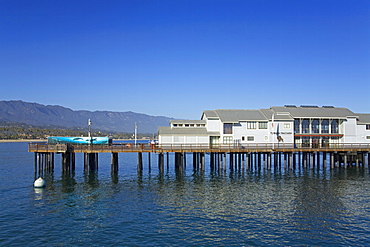 Sea Center on Stearns Wharf, Santa Barbara Harbor, California, United States of America, North America