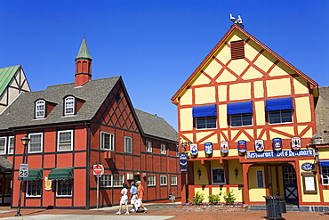 Danish architecture on Alisal Road, Solvang, Santa Barbara County, Central California, United States of America, North America