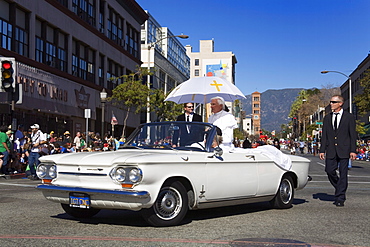 Pope, Doo Dah Parade, Pasadena, Los Angeles, California, United States of America, North America