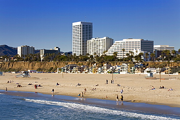 Santa Monica beach, Santa Monica, California, United States of America, North America