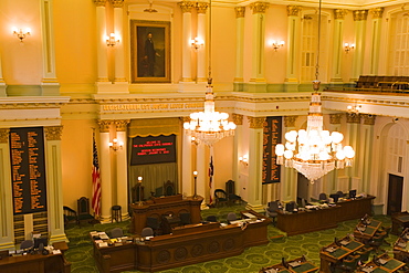 State Assembly in the State Capitol Building, Sacramento, California, United States of America, North America