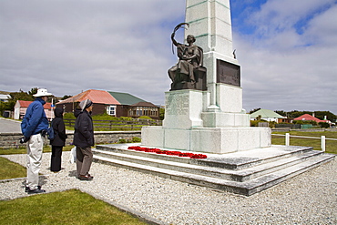 1914 Battle of the Falklands Memorial in Port Stanley, Falkland Islands (Islas Malvinas), South America