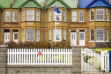 Jubilee Villas on the waterfront in Port Stanley, Falkland Islands, South America