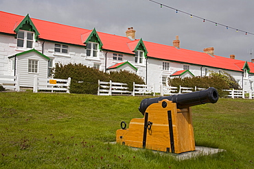 Cannon on Victory Green in Port Stanley, Falkland Islands (Islas Malvinas), South America