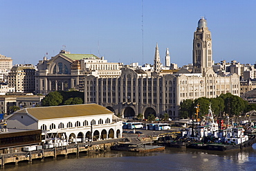 Terminal building in Port of Montevideo, Uruguay, South America