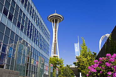 The Space Needle, Seattle Center, Seattle, Washington State, United States of America, North America