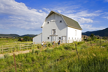 Barn at the Swaner Nature Preserve, Park City, Utah, United States of America, North America