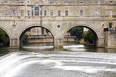 Pulteney Bridge and River Avon, Bath, UNESCO World Heritage Site, Somerset, England, United Kingdom, Europe