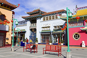 Store in Central Plaza, Chinatown, Los Angeles, California, United States of America, North America