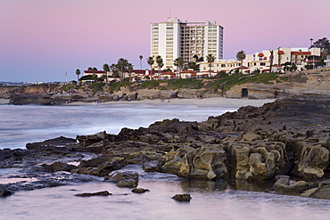 Coastline at sunset, La Jolla, San Diego County, California, United States of America, North America