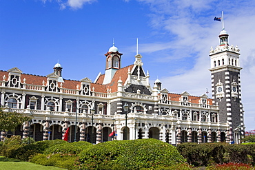 Railway Station, Central Business District, Dunedin, Otago District, South Island, New Zealand, Pacific