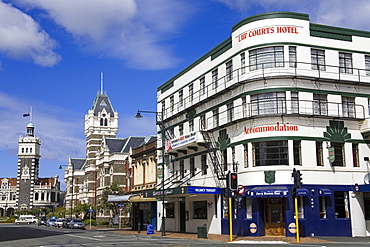 Stuart Street, Dunedin, Central Business District, Otago District, South Island, New Zealand, Pacific