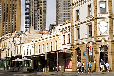 George Street in The Rocks District, Sydney, New South Wales, Australia, Pacific