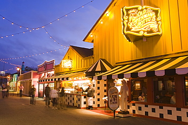 Old Fisherman's Grotto restaurant on Fisherman's Wharf, Monterey, California, United States of America, North America