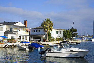 Grand Canal on Balboa Island, Newport Beach, Orange County, California, United States of America, North America