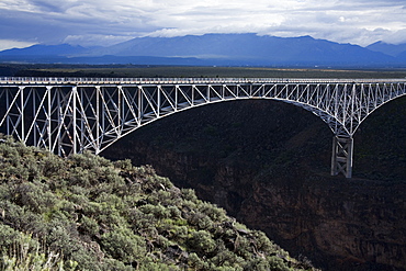 Bridge over the Rio Grande Gorge, Taos, New Mexico, United States of America, North America