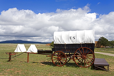 Wagon in Fort Union National Monument, Las Vegas, New Mexico, United States of America, North America