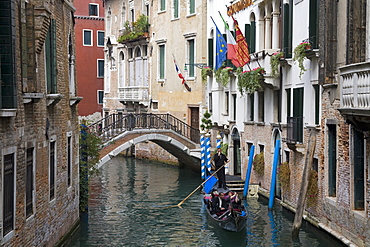 Canal in Venice, UNESCO World Heritage Site, Veneto, Italy, Europe