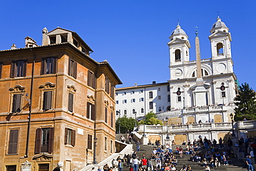 Piazza di Spagna and Spanish Steps, Rome, Lazio, Italy, Europe