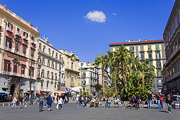 Piazza Dante in Naples, Campania, Italy, Europe