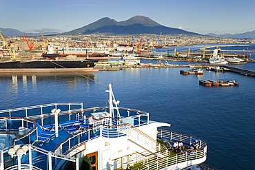 Ships in Naples Port, Campania, Italy, Europe