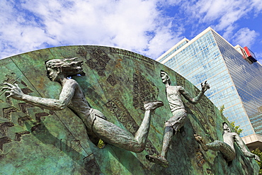 Tribute sculpture by P. Greer, Centennial Olympic Park, Atlanta, Georgia, United States of America, North America