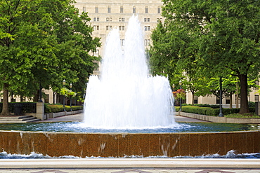 Fountain in Linn Park, Birmingham, Alabama, United States of America, North America 