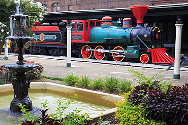 Locomotive at the Chattanooga Choo Choo, Chattanooga, Tennessee, United States of America, North America