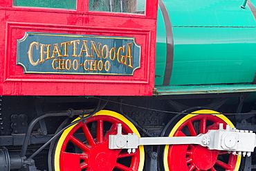 Locomotive at the Chattanooga Choo Choo, Chattanooga, Tennessee, United States of America, North America