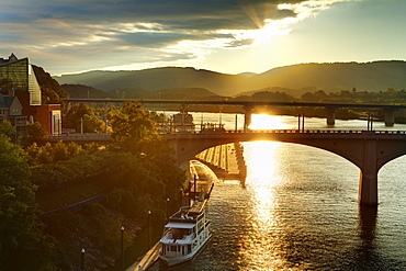 Market Street Bridge, Chattanooga, Tennessee, United States of America, North America 