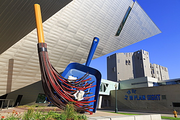 Big Sweep sculpture by Claes Oldenburg, Denver Art Museum, Denver, Colorado, United States of America, North America