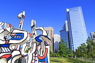 Monument Au Fantome by Jean Dubuffet in Discovery Park, Houston, Texas, United States of America, North America